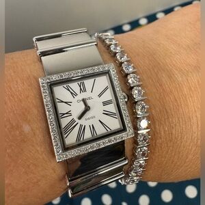 CHANEL Mademoiselle H0830 Diamond Bezel Bangle Watch watch women TO161560